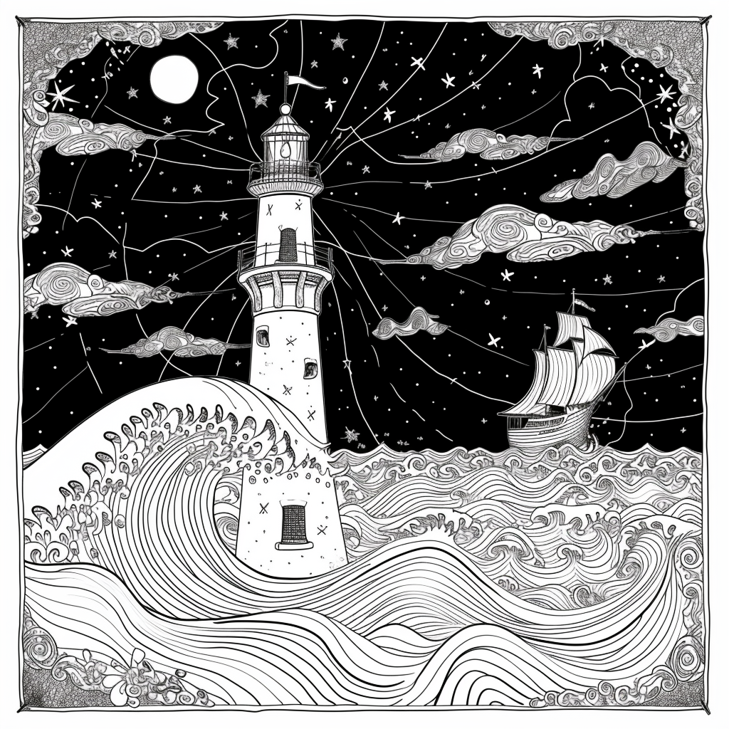 Guided by the Stars – Lighthouse of Hope on the Cosmic Sea