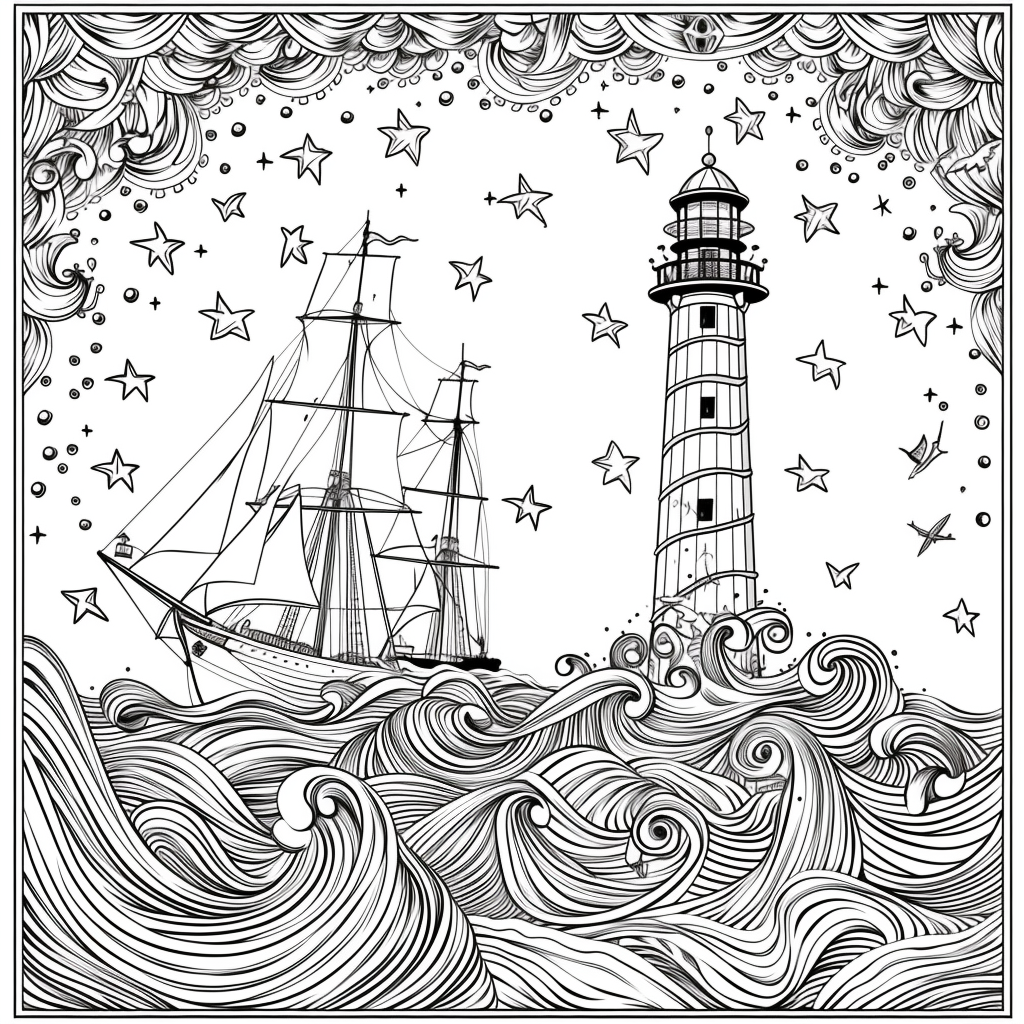 Guided by the Stars – Lighthouse of Hope on the Cosmic Sea