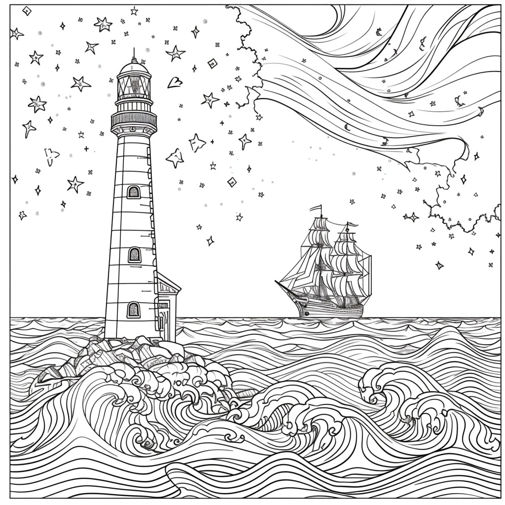 Guided by the Stars – Lighthouse of Hope on the Cosmic Sea