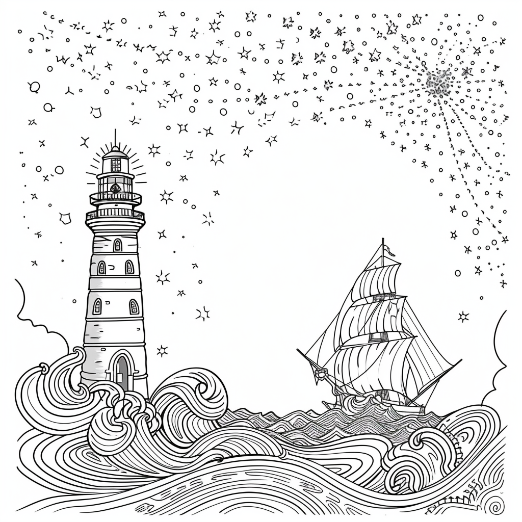 Guided by the Stars – Lighthouse of Hope on the Cosmic Sea