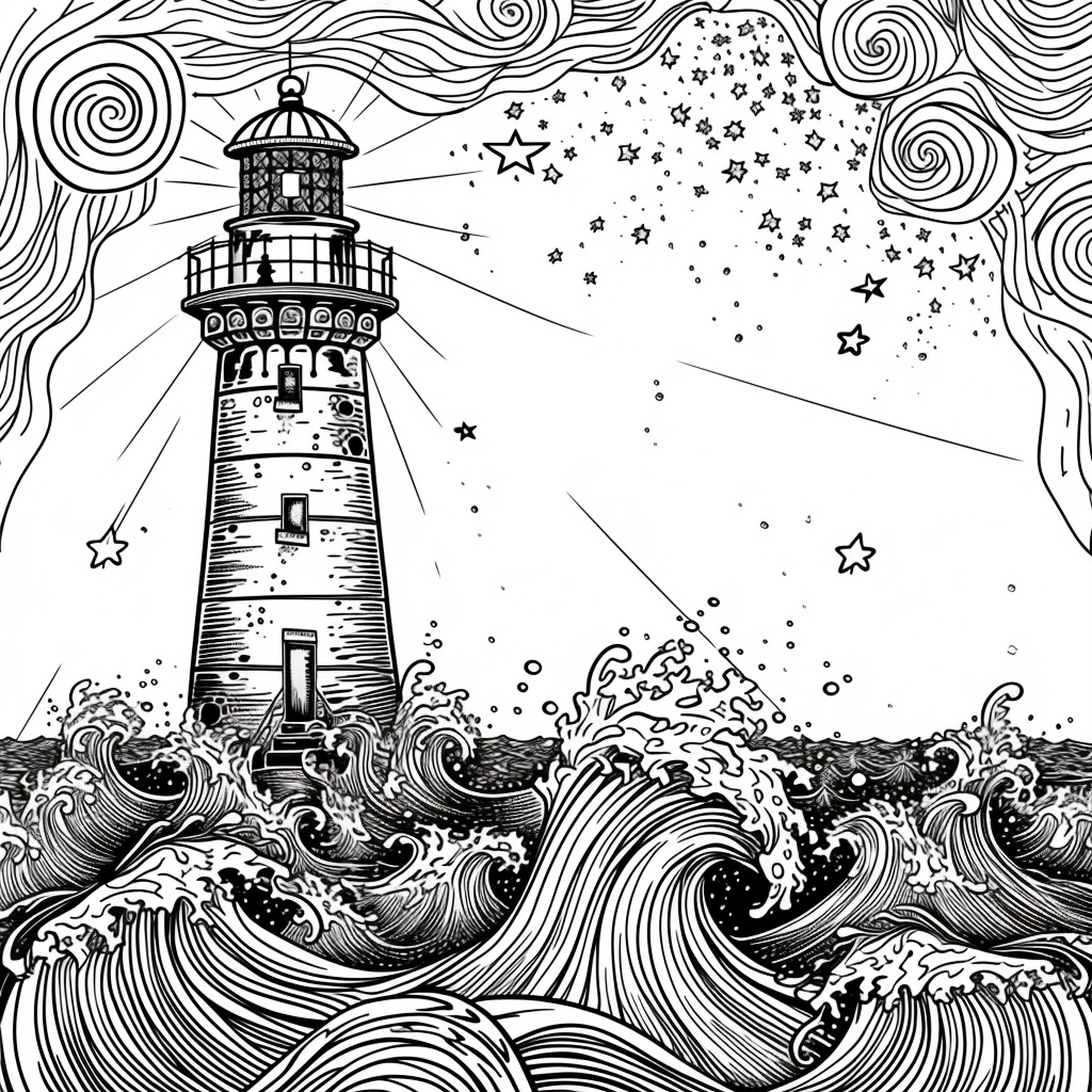 Guided by the Stars – Lighthouse of Hope on the Cosmic Sea