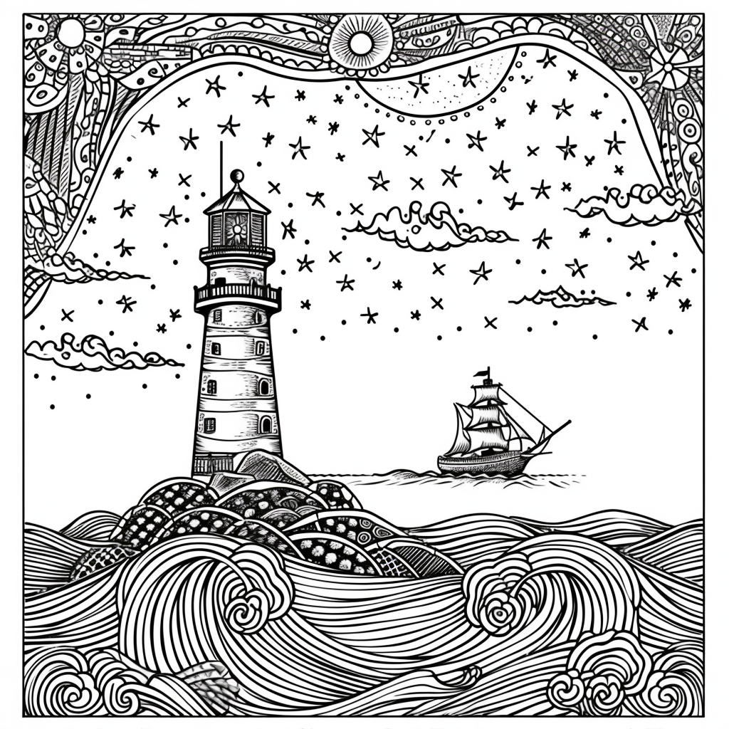 Guided by the Stars – Lighthouse of Hope on the Cosmic Sea