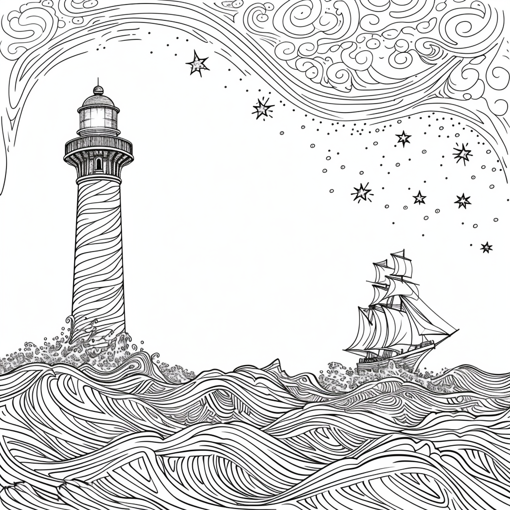 Guided by the Stars – Lighthouse of Hope on the Cosmic Sea