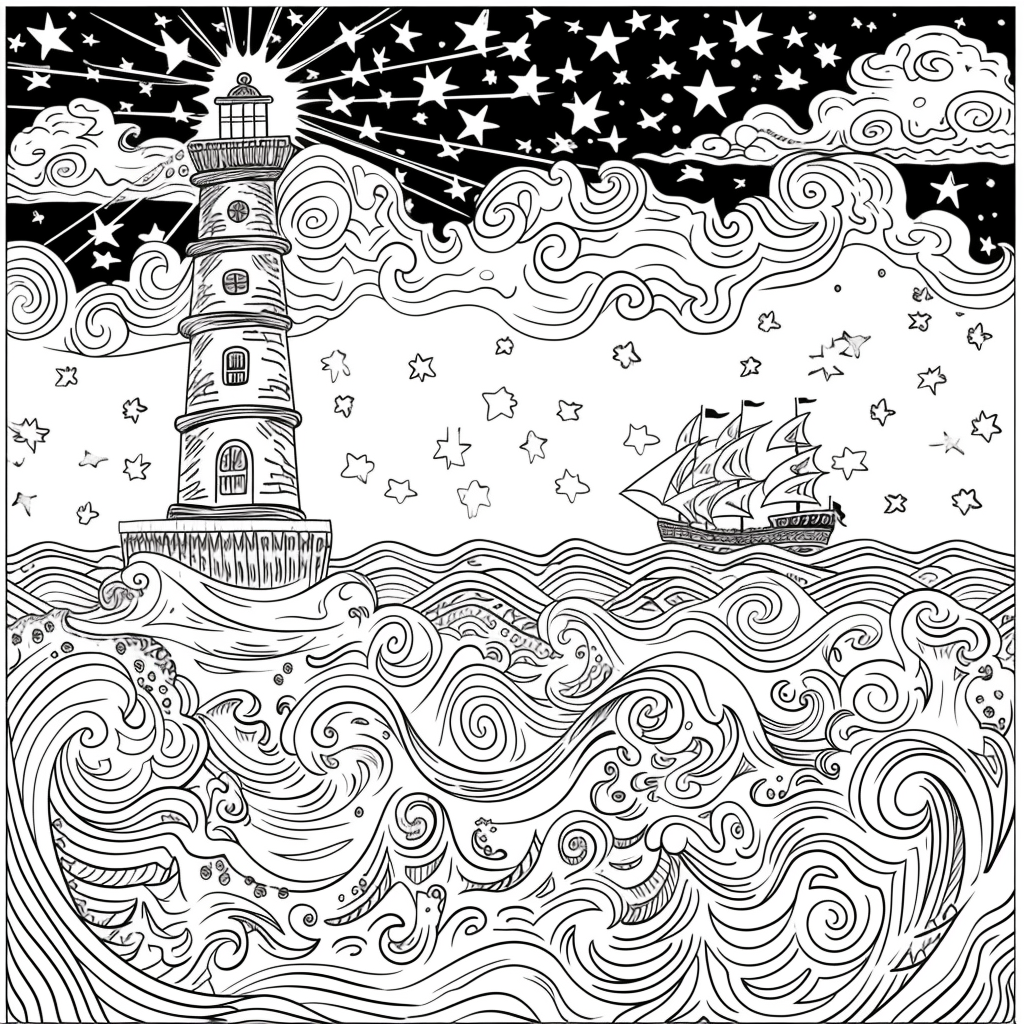 Guided by the Stars – Lighthouse of Hope on the Cosmic Sea