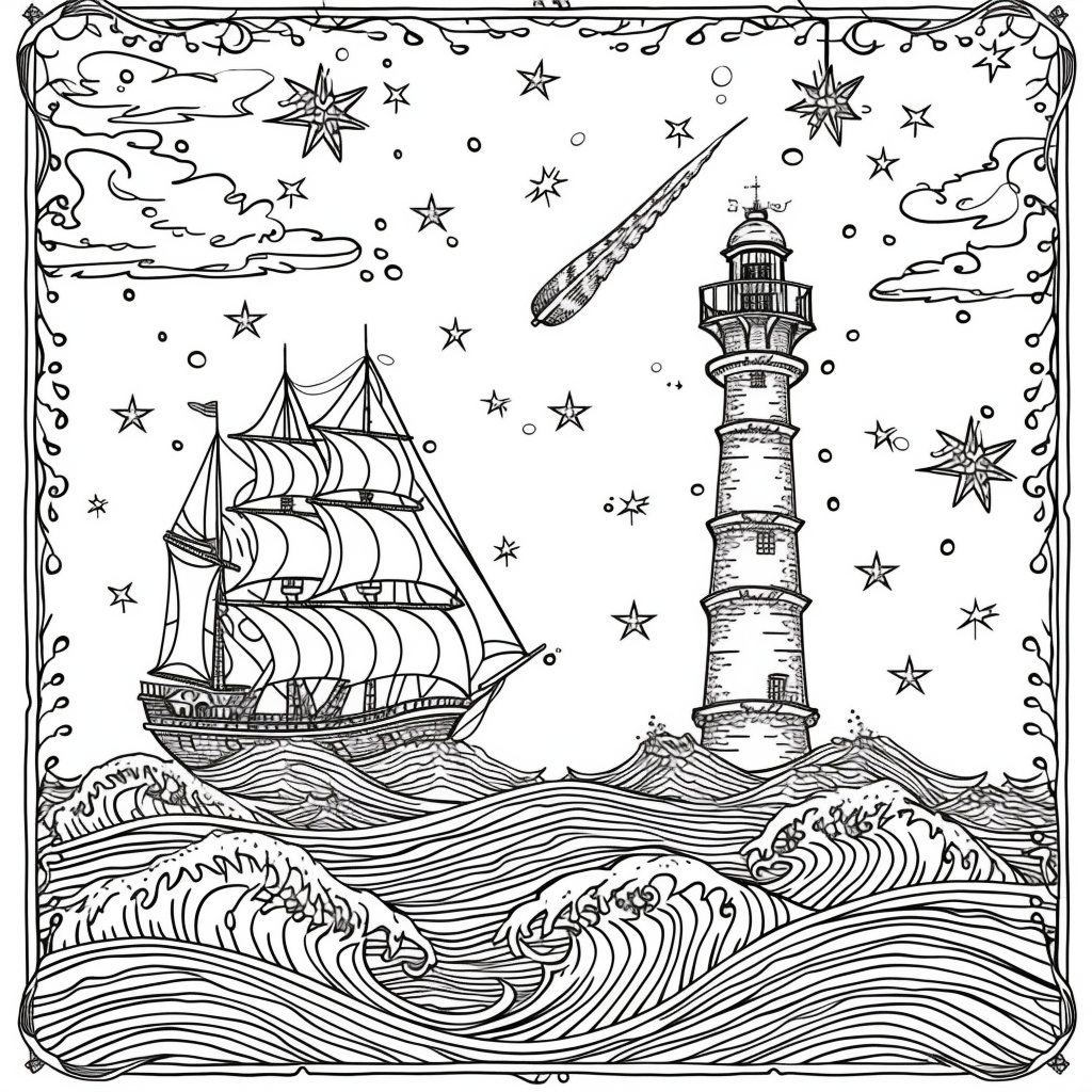 Guided by the Stars – Lighthouse of Hope on the Cosmic Sea