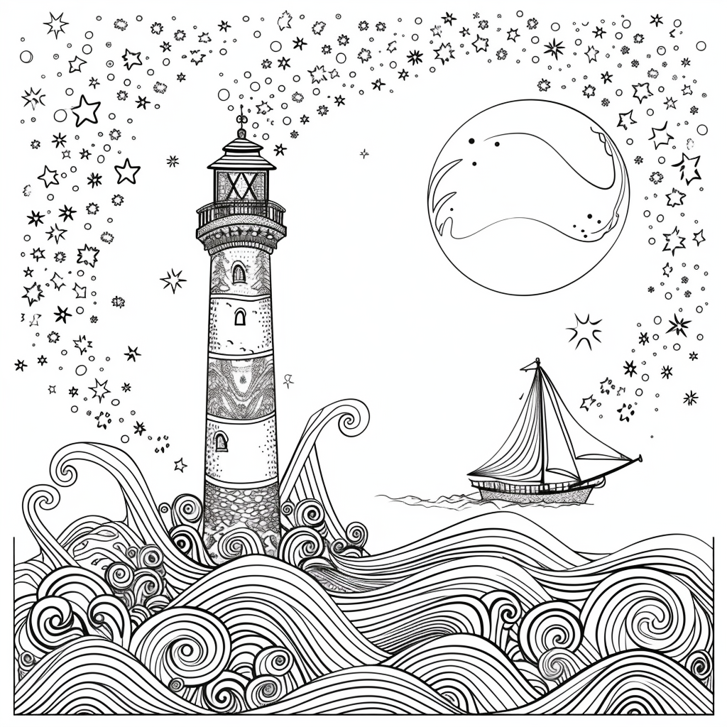 Guided by the Stars – Lighthouse of Hope on the Cosmic Sea
