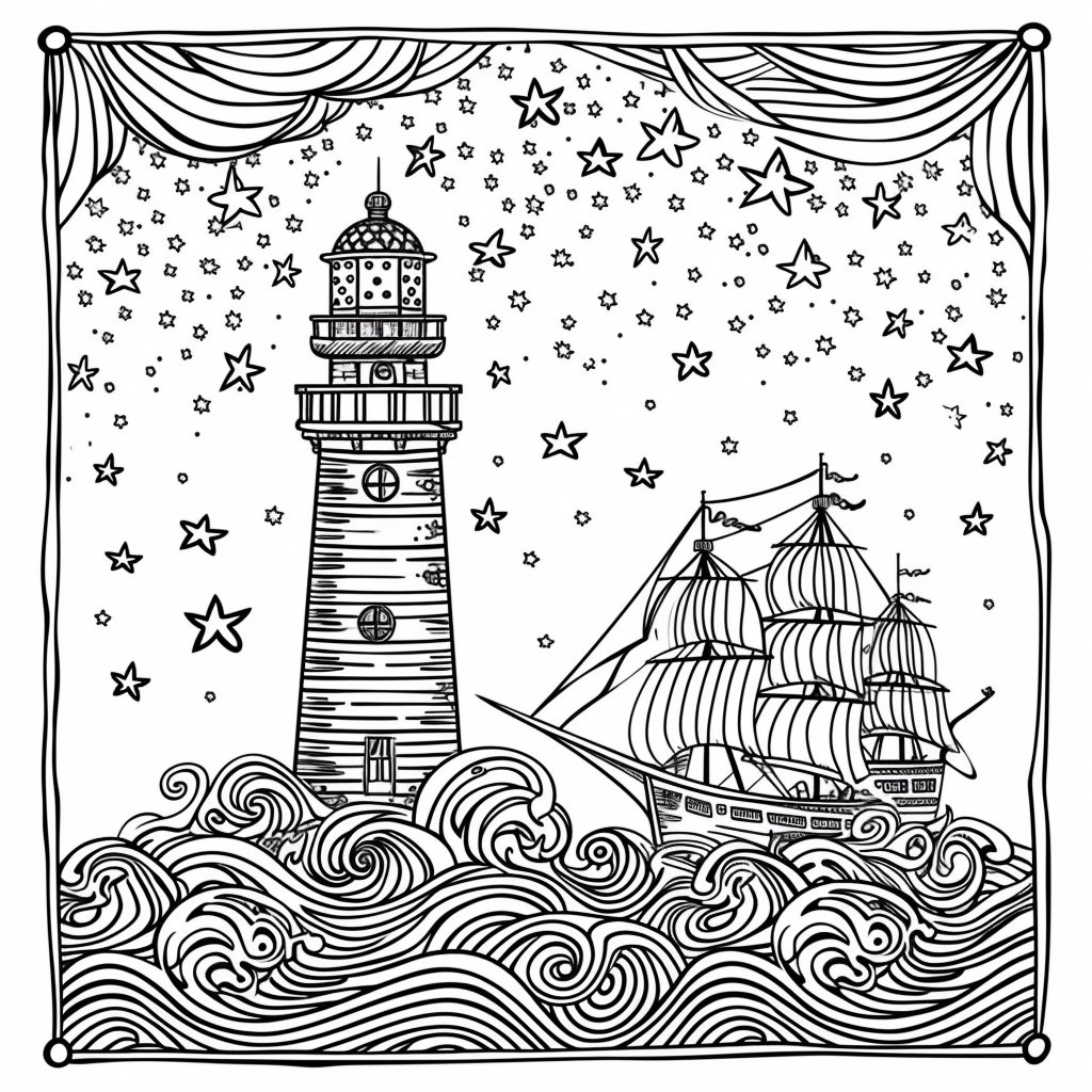 Guided by the Stars – Lighthouse of Hope on the Cosmic Sea