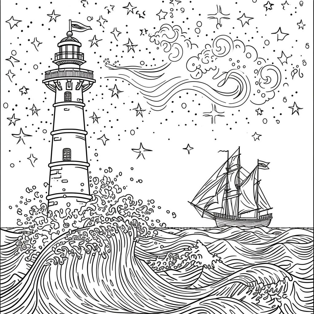Guided by the Stars – Lighthouse of Hope on the Cosmic Sea