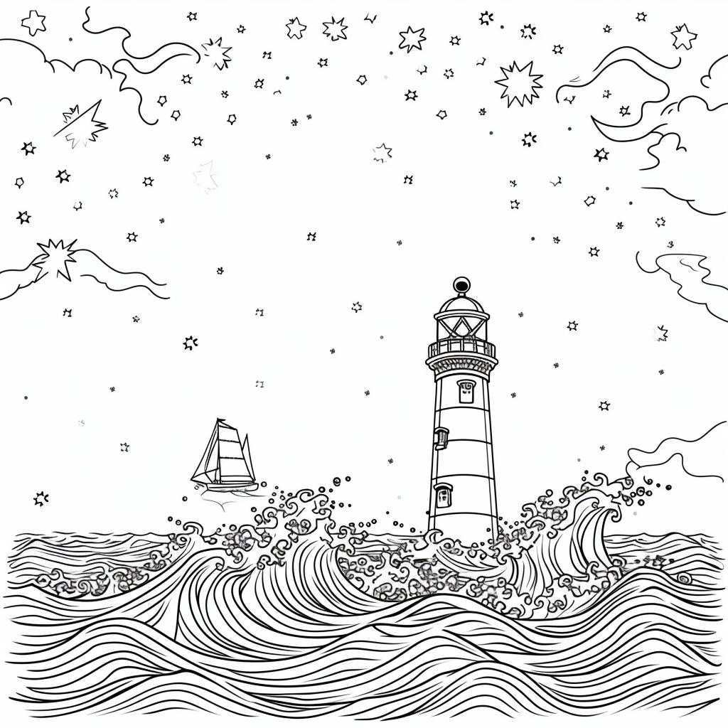 Guided by the Stars – Lighthouse of Hope on the Cosmic Sea