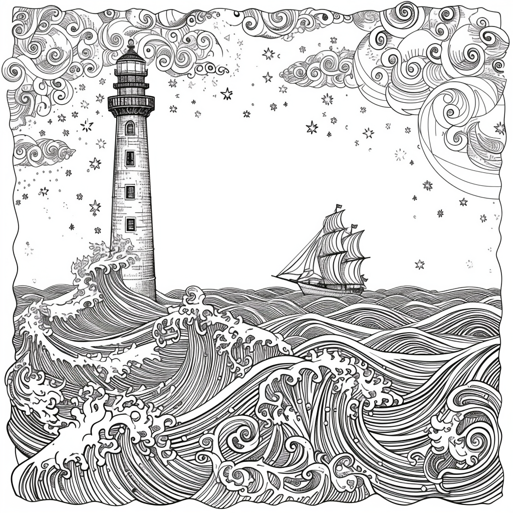 Guided by the Stars – Lighthouse of Hope on the Cosmic Sea