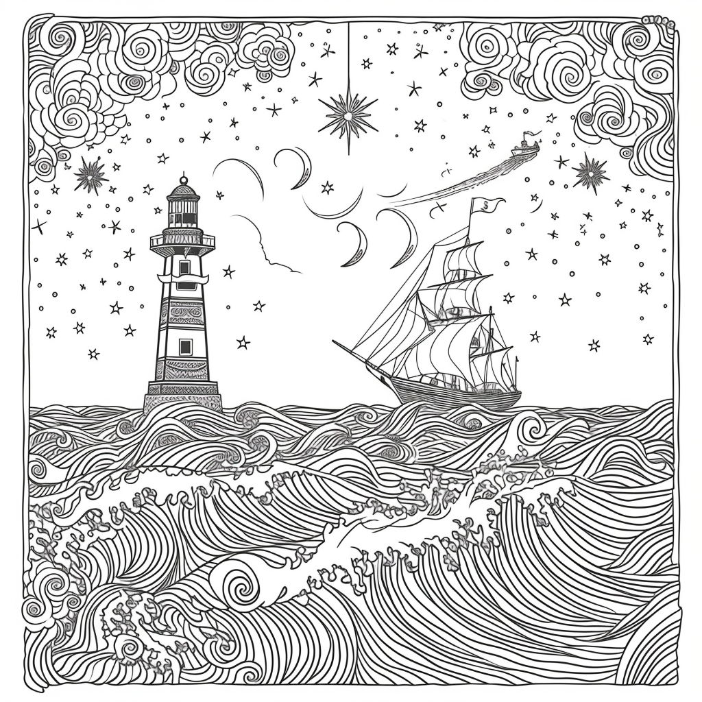 Guided by the Stars – Lighthouse of Hope on the Cosmic Sea