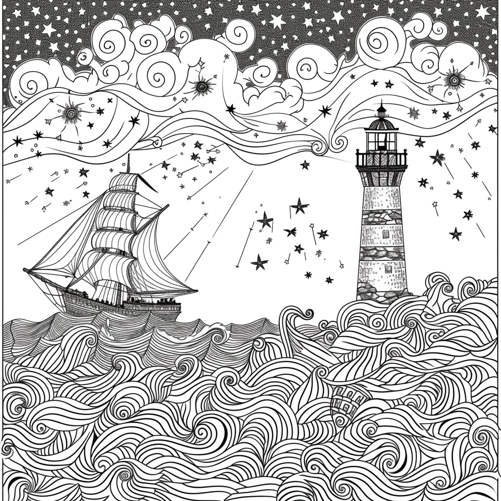 Guided by the Stars – Lighthouse of Hope on the Cosmic Sea