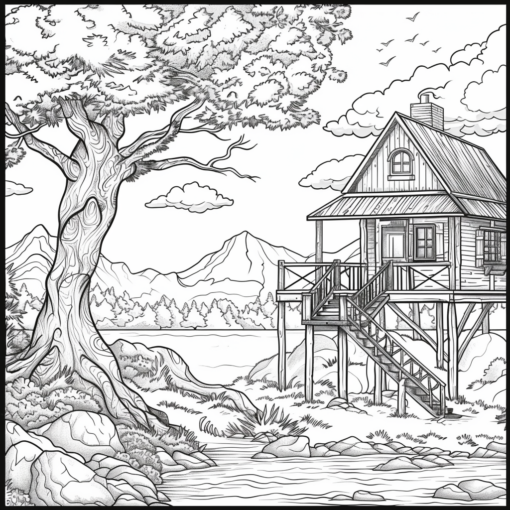 Twilight Refuge – The Treehouse Above the Clouds
