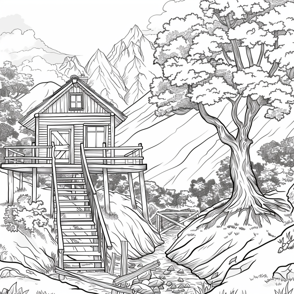 Twilight Refuge – The Treehouse Above the Clouds