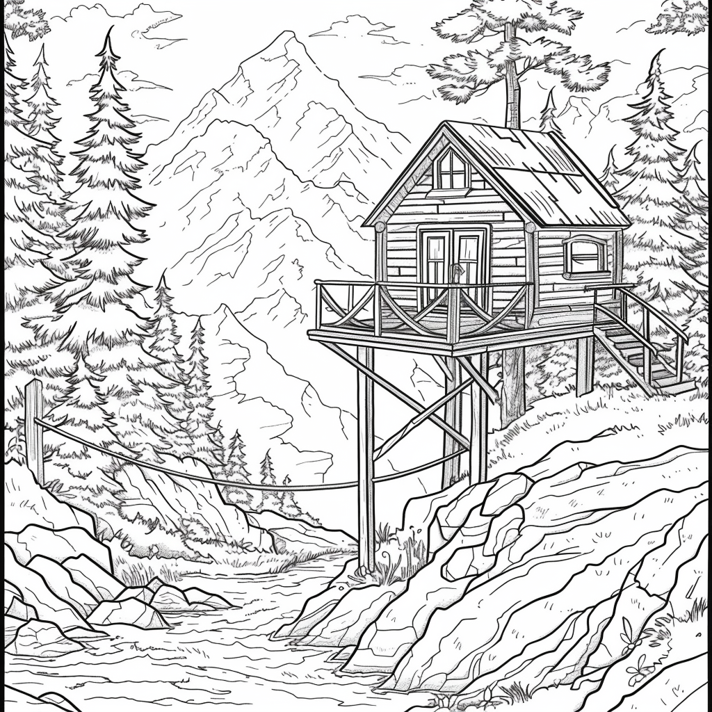 Twilight Refuge – The Treehouse Above the Clouds
