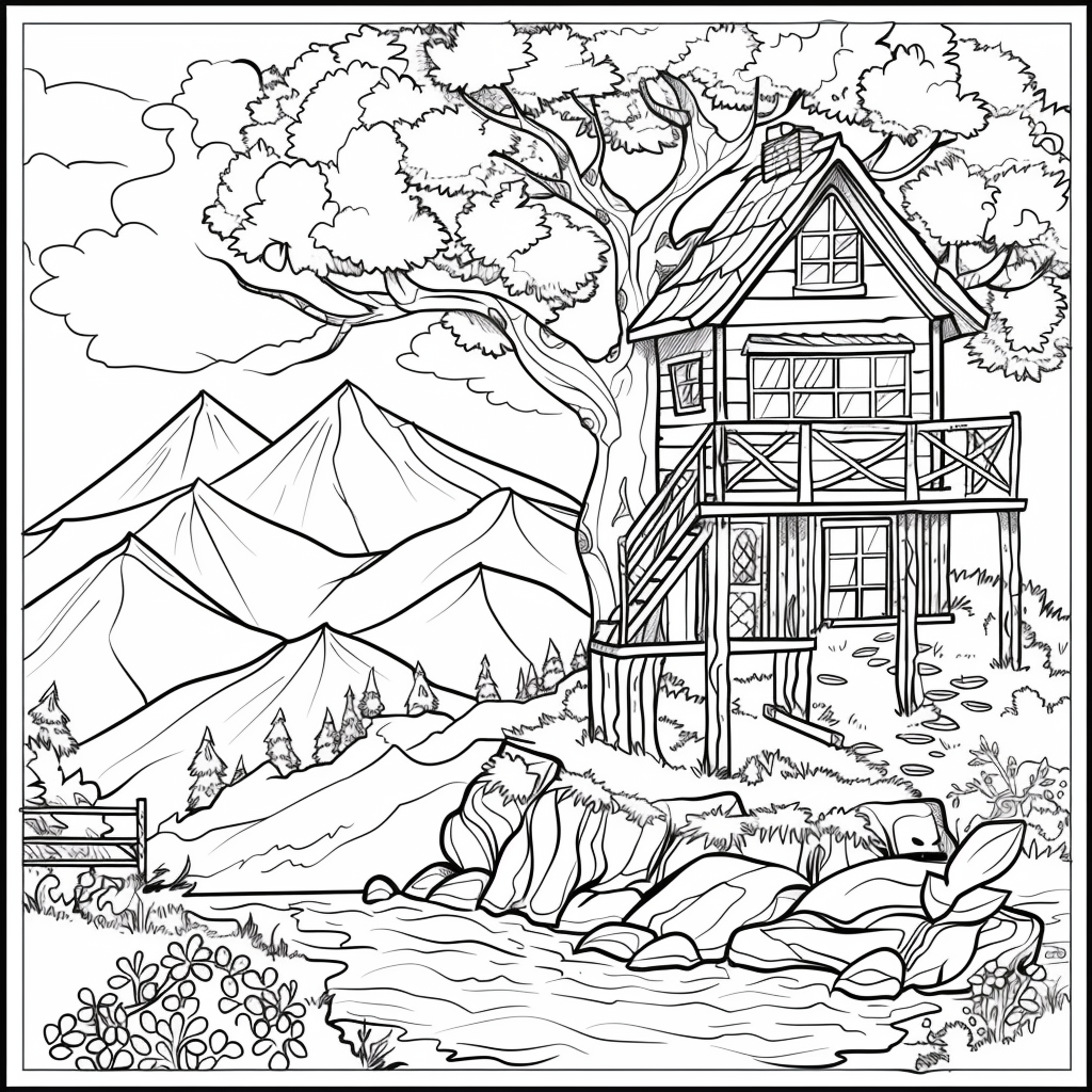 Twilight Refuge – The Treehouse Above the Clouds