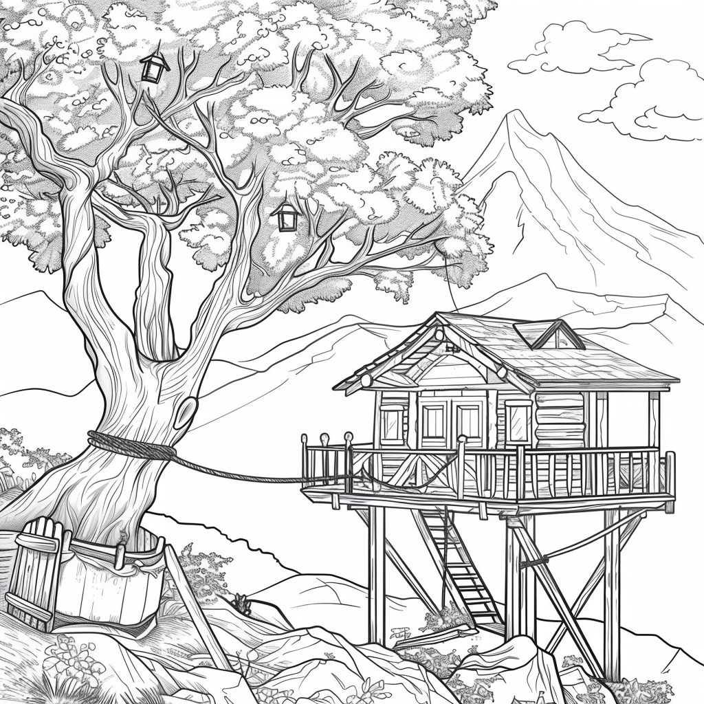 Twilight Refuge – The Treehouse Above the Clouds