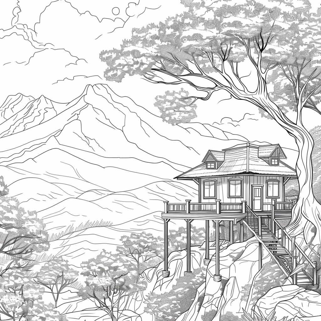 Twilight Refuge – The Treehouse Above the Clouds