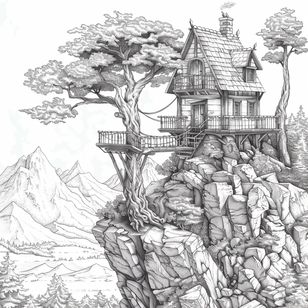 Twilight Refuge – The Treehouse Above the Clouds