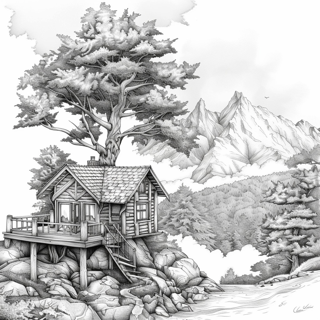 Twilight Refuge – The Treehouse Above the Clouds