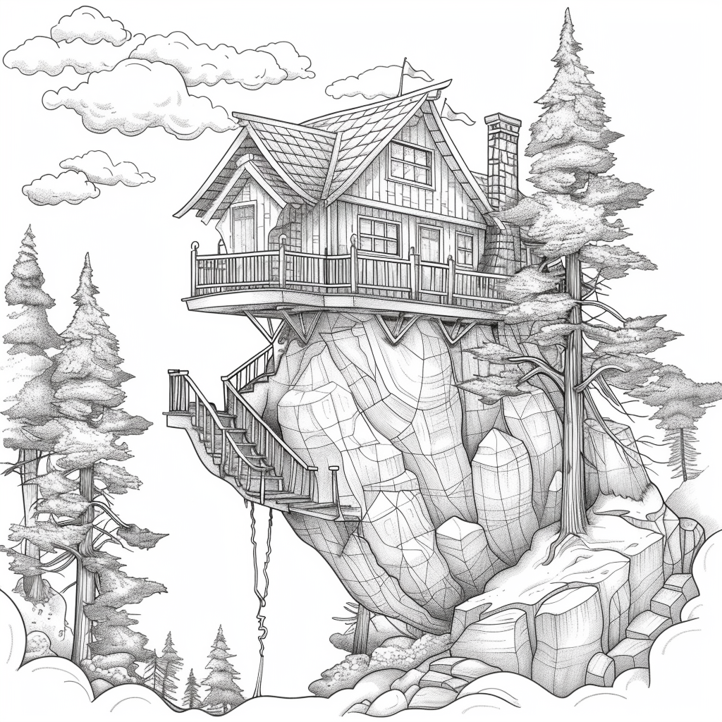 Twilight Refuge – The Treehouse Above the Clouds