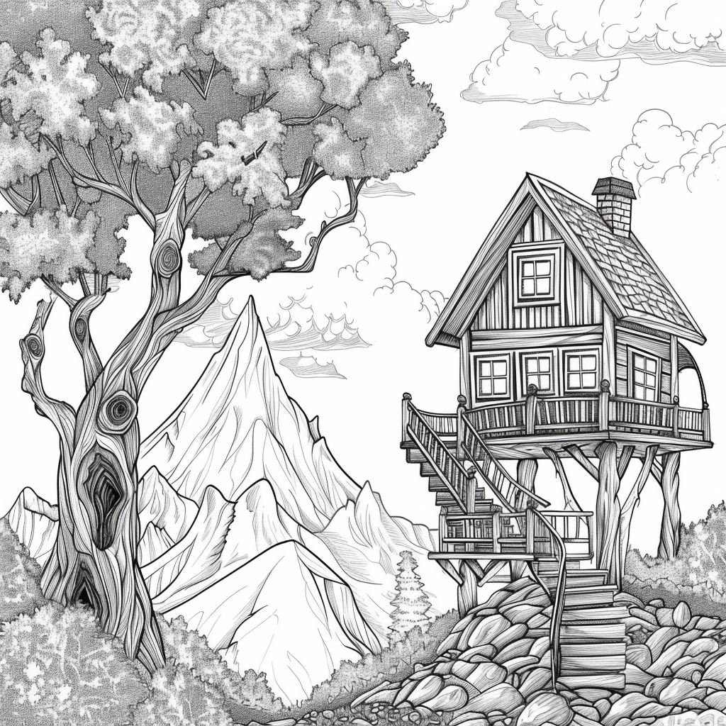 Twilight Refuge – The Treehouse Above the Clouds