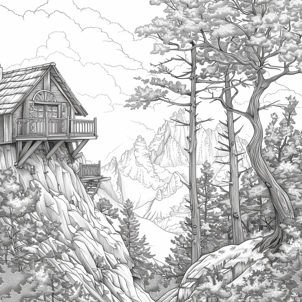 Twilight Refuge – The Treehouse Above the Clouds