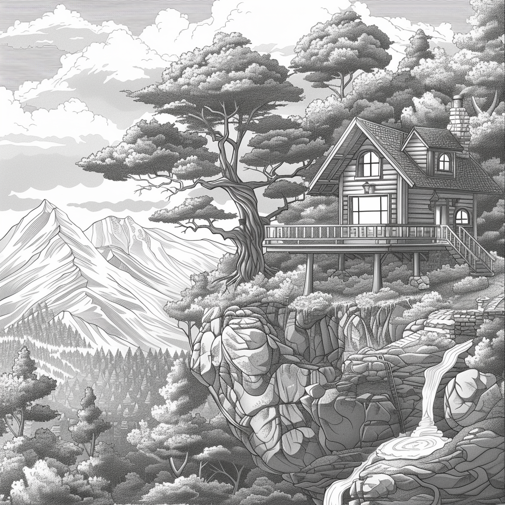 Twilight Refuge – The Treehouse Above the Clouds