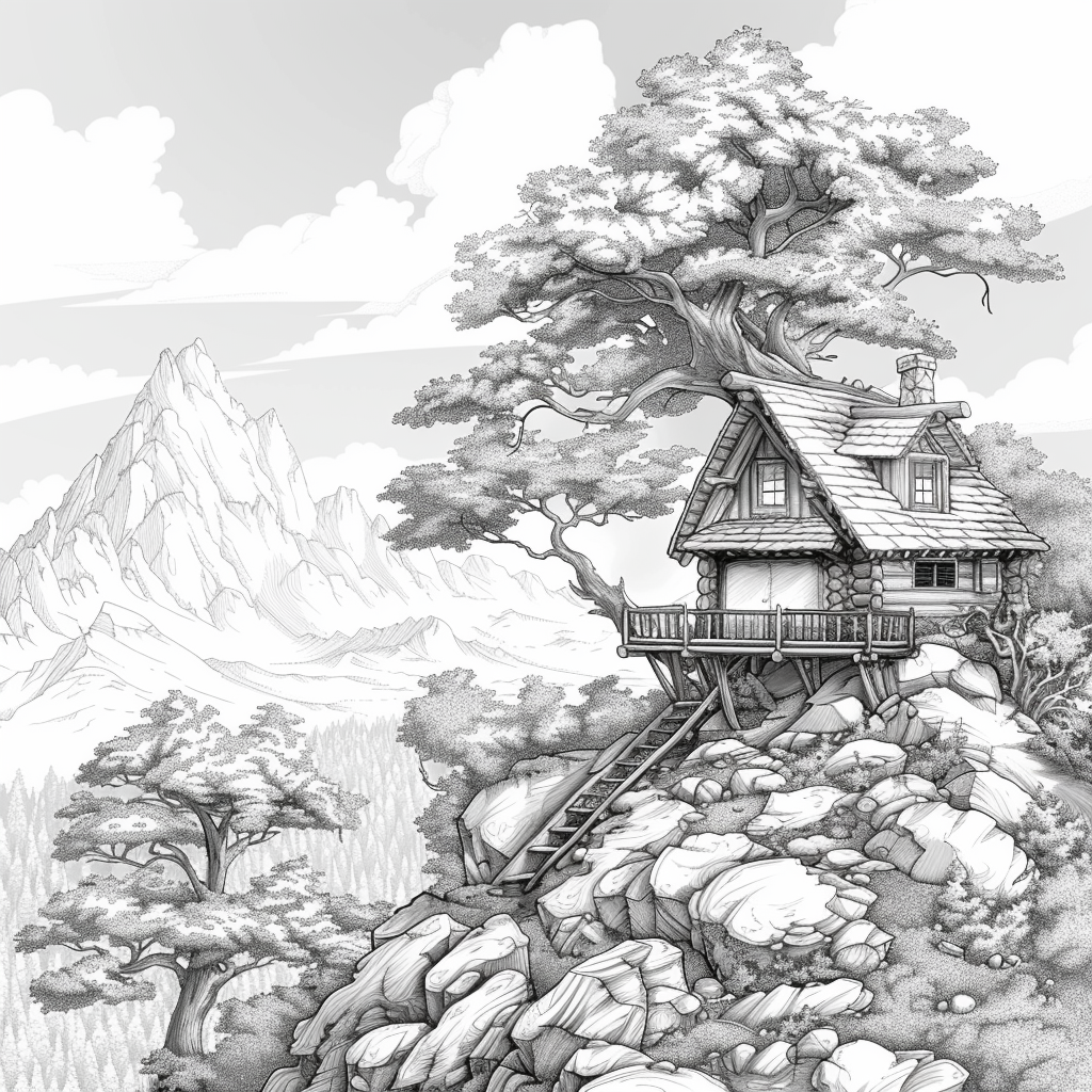 Twilight Refuge – The Treehouse Above the Clouds