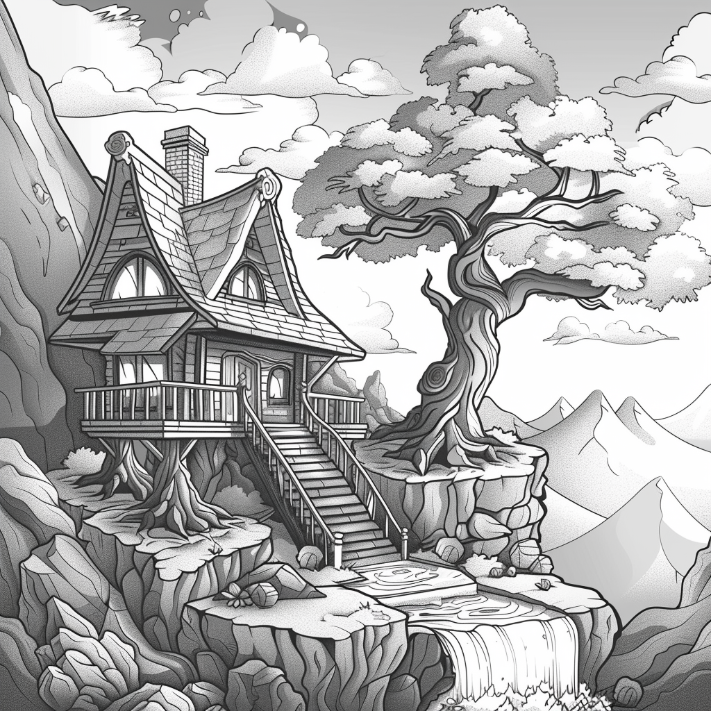 Twilight Refuge – The Treehouse Above the Clouds