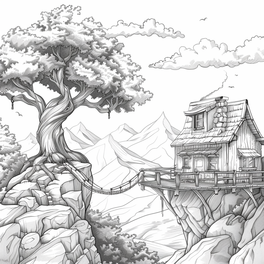 Twilight Refuge – The Treehouse Above the Clouds
