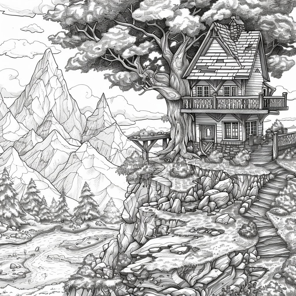 Twilight Refuge – The Treehouse Above the Clouds