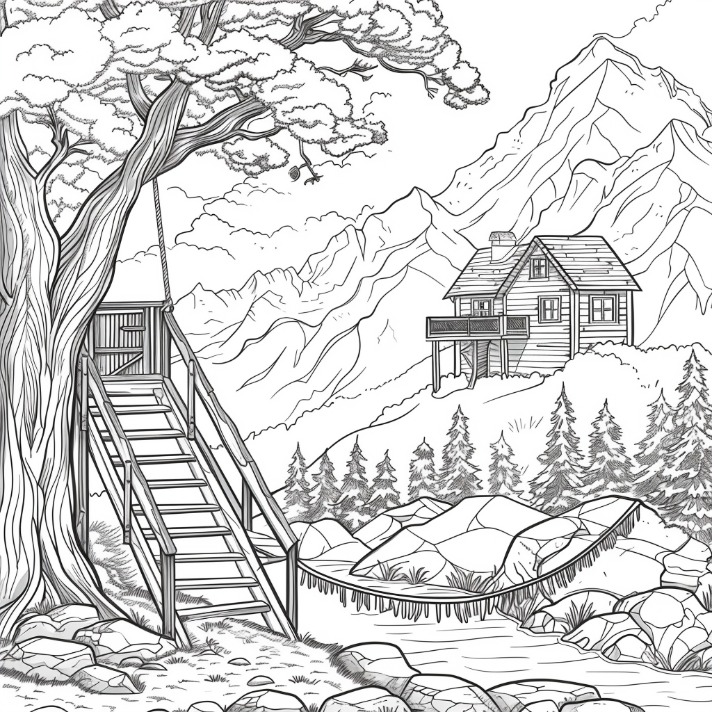 Twilight Refuge – The Treehouse Above the Clouds