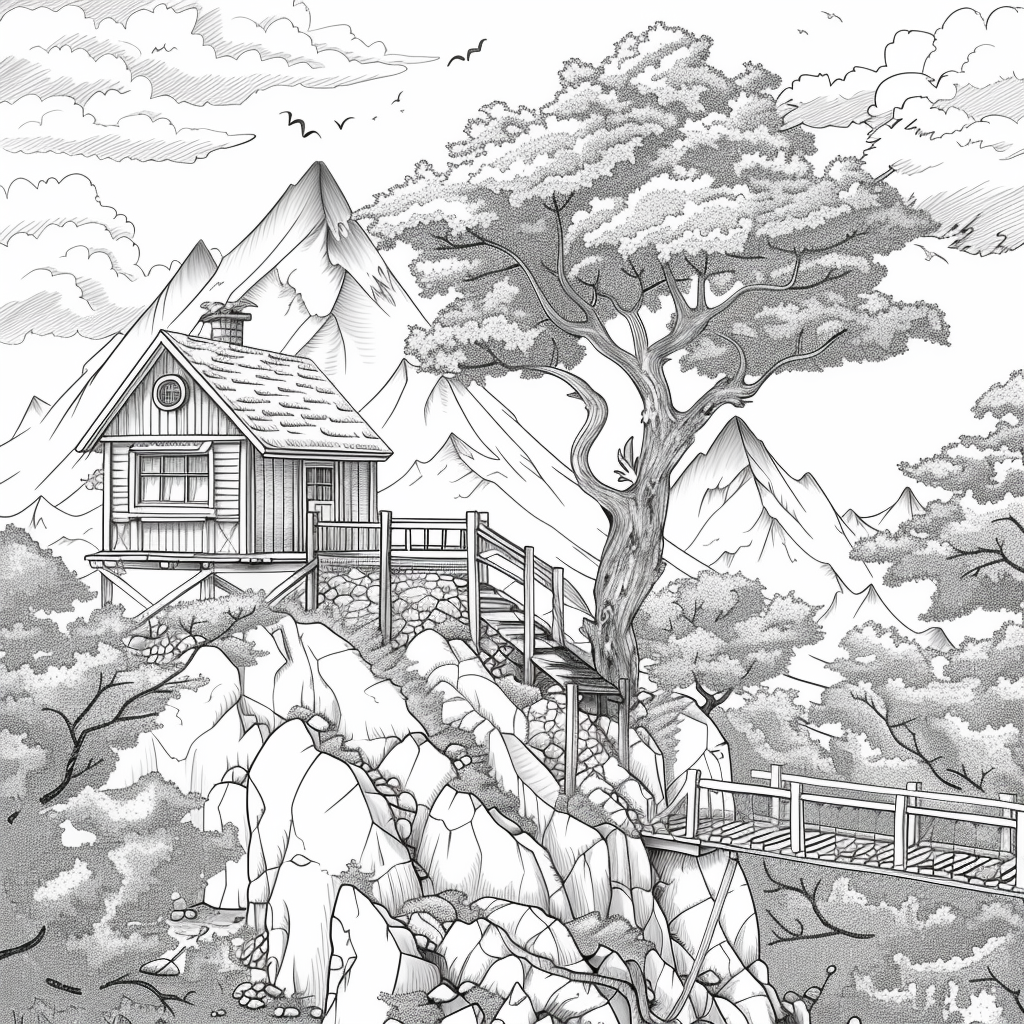 Twilight Refuge – The Treehouse Above the Clouds