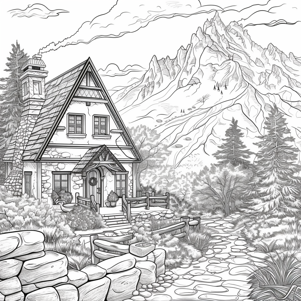 A Cozy Cottage in the Mountain Woods