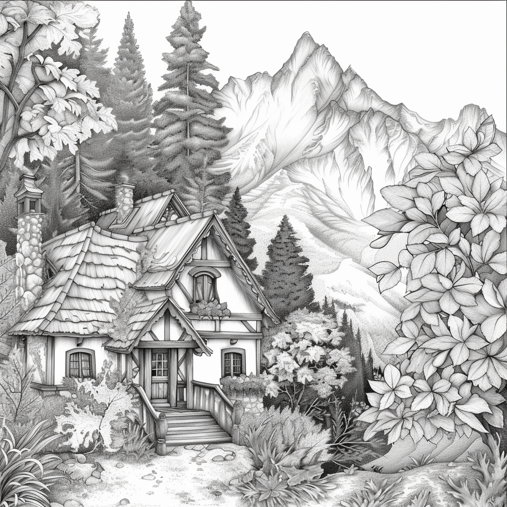 A Cozy Cottage in the Mountain Woods