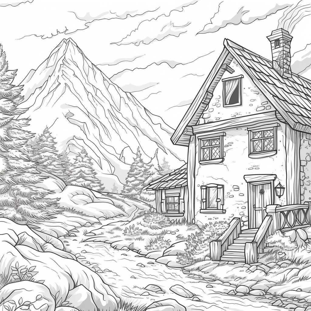 A Cozy Cottage in the Mountain Woods