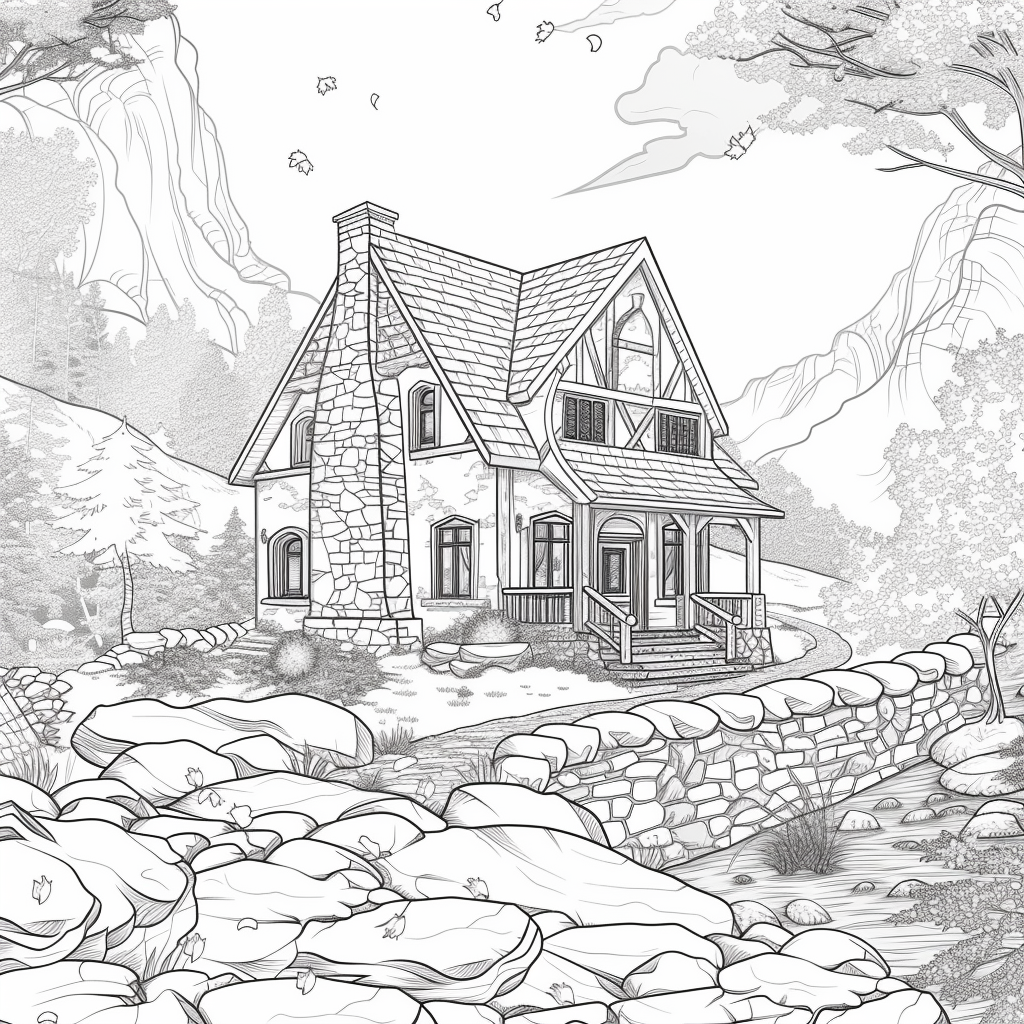 A Cozy Cottage in the Mountain Woods