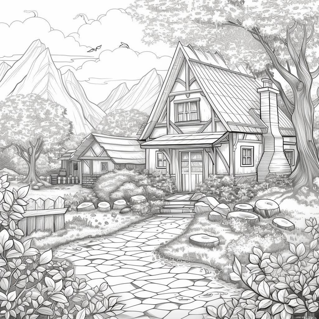 A Cozy Cottage in the Mountain Woods