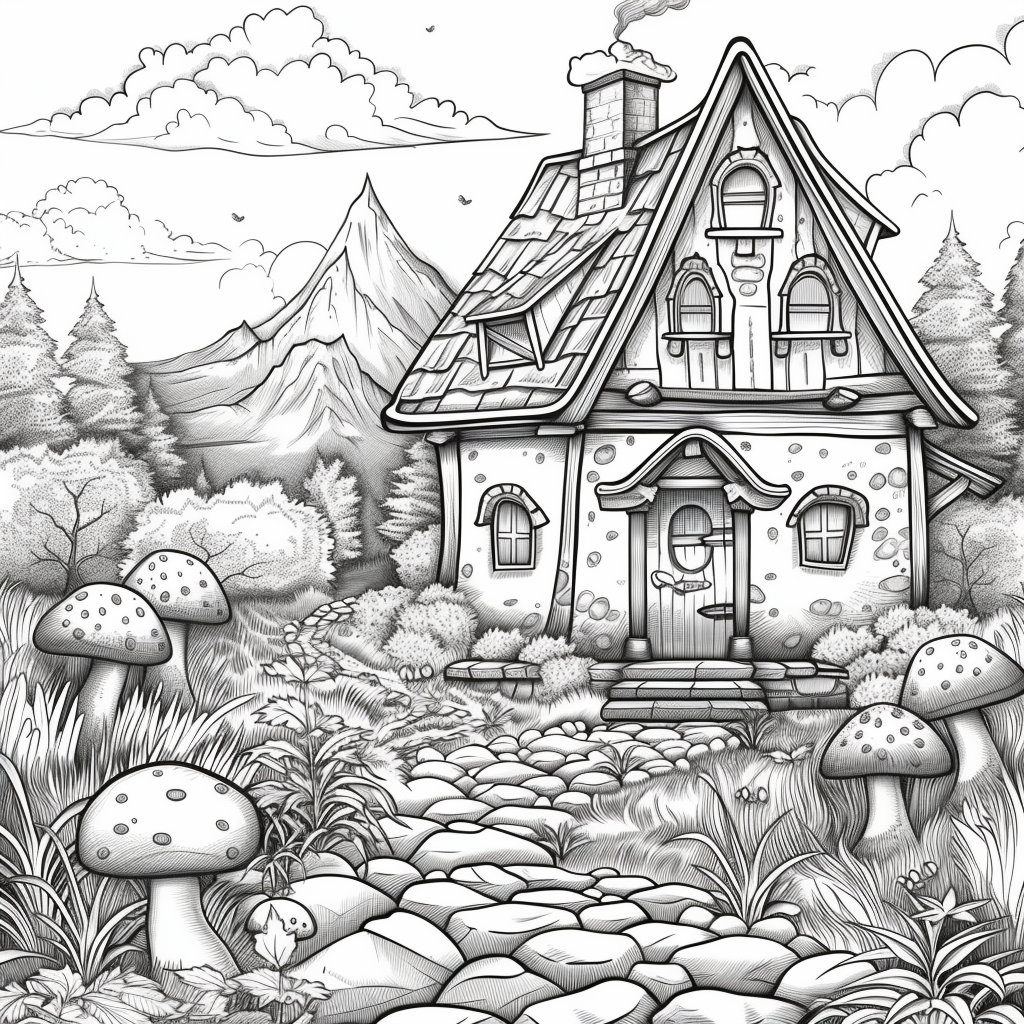 A Cozy Cottage in the Mountain Woods