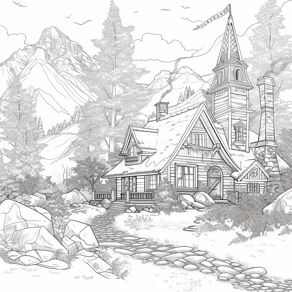 A Cozy Cottage in the Mountain Woods