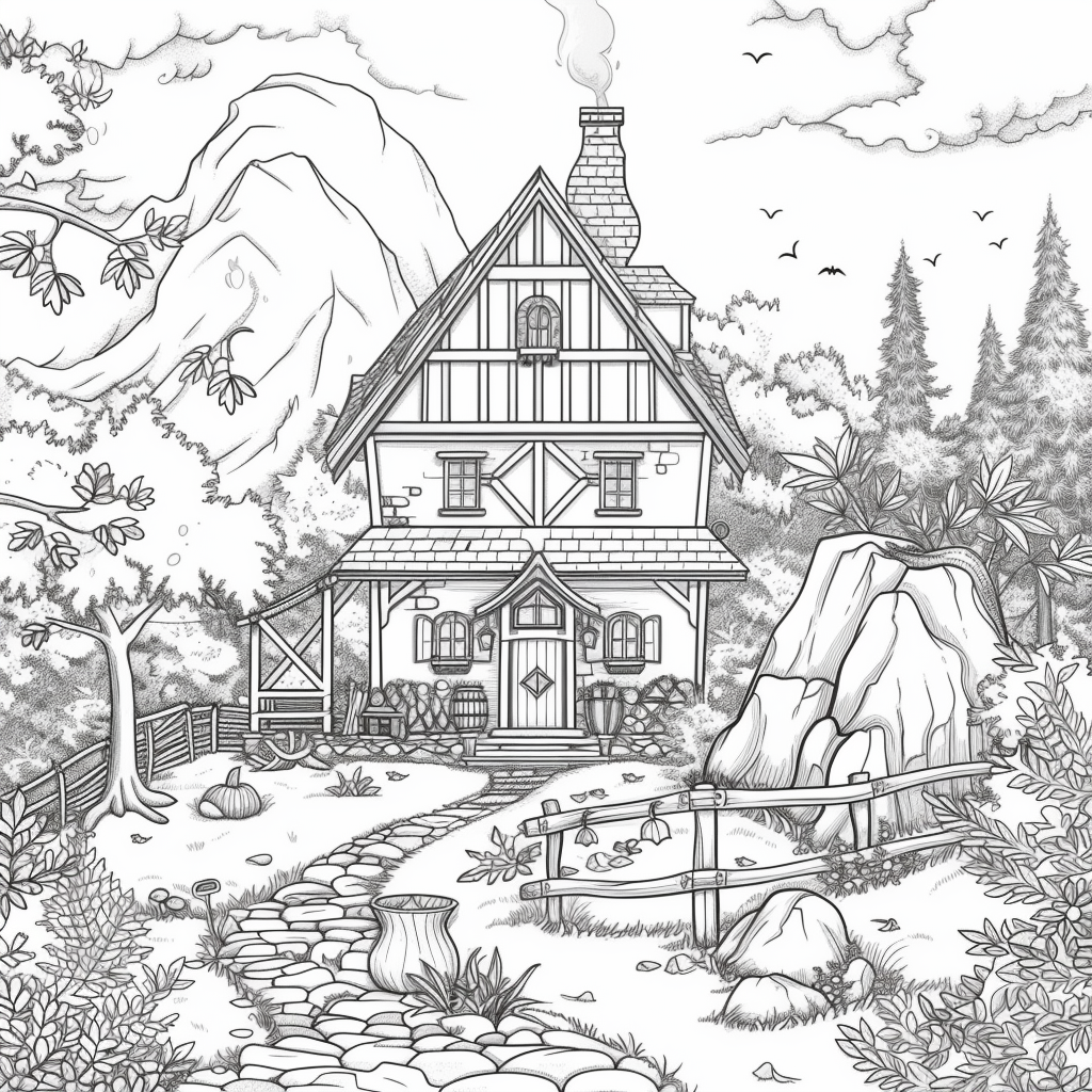 A Cozy Cottage in the Mountain Woods