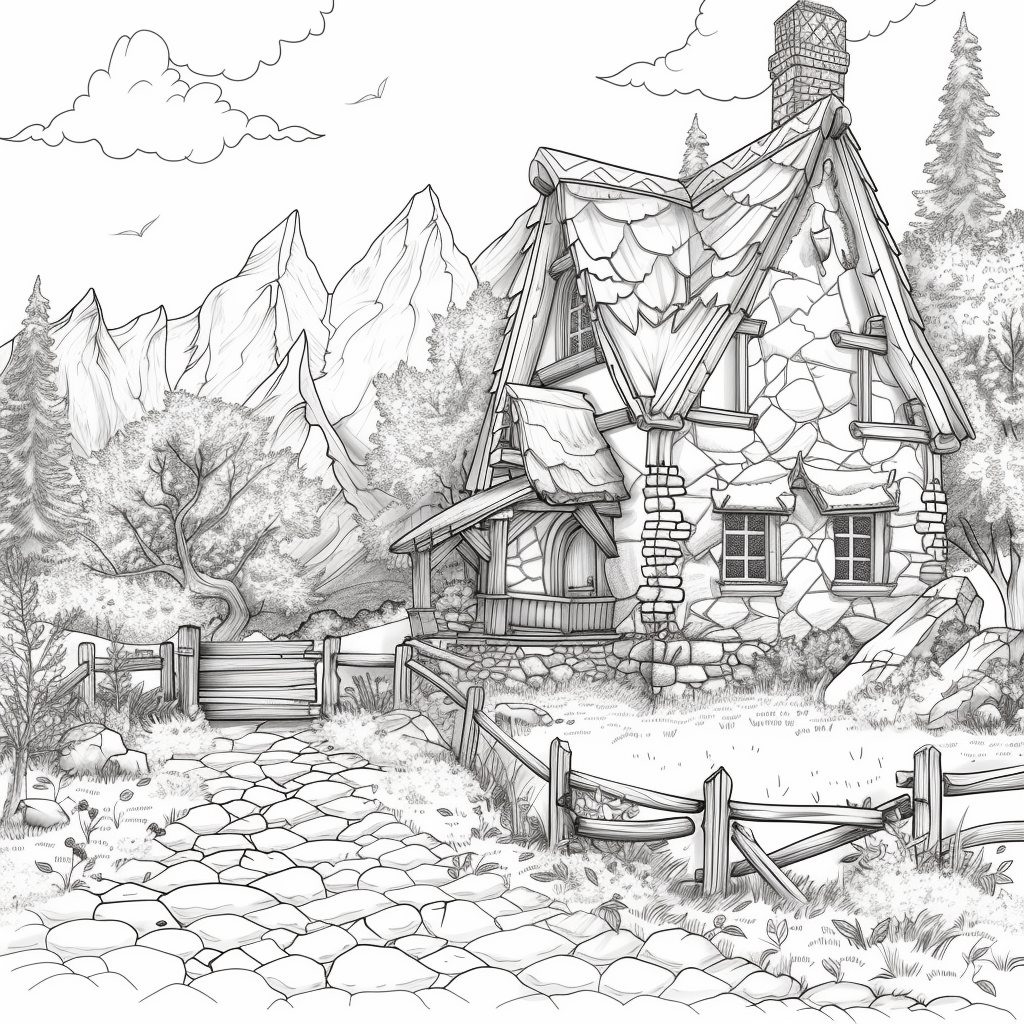 A Cozy Cottage in the Mountain Woods