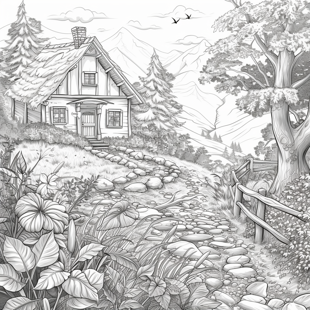 A Cozy Cottage in the Mountain Woods