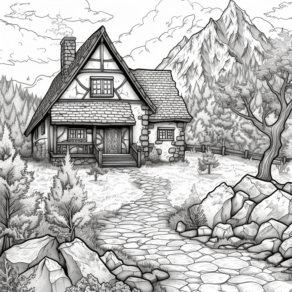 A Cozy Cottage in the Mountain Woods