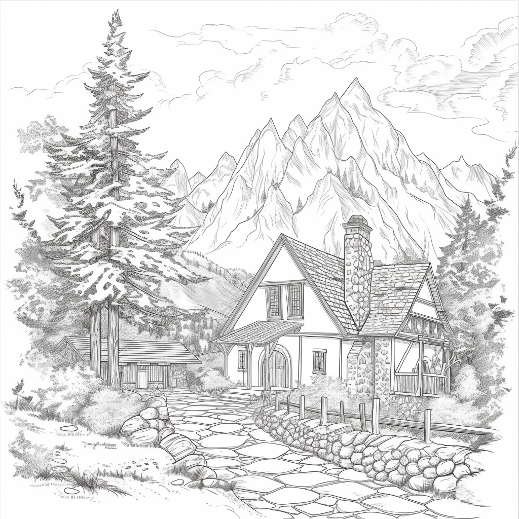A Cozy Cottage in the Mountain Woods