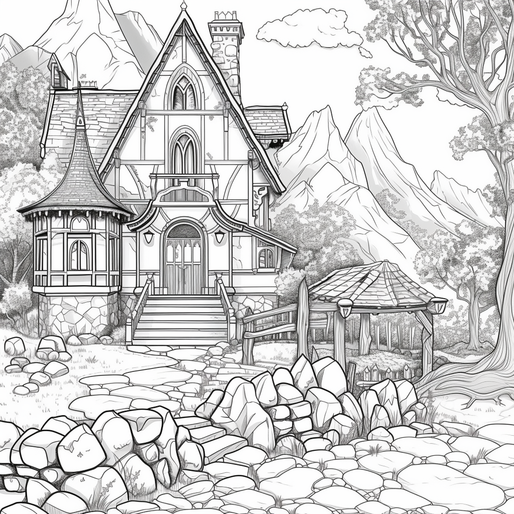 A Cozy Cottage in the Mountain Woods