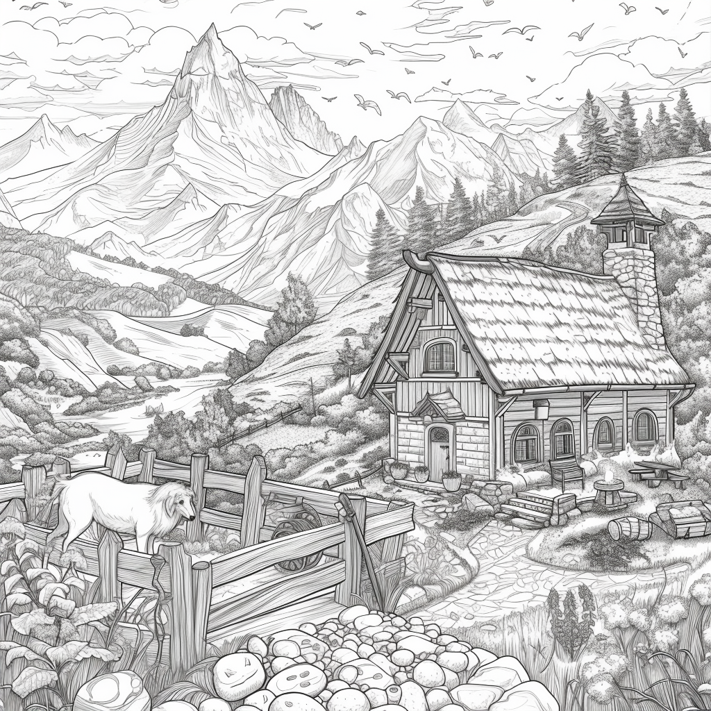 A Cozy Cottage in the Mountain Woods