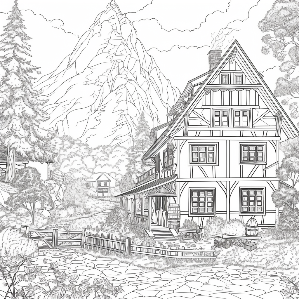 A Cozy Cottage in the Mountain Woods