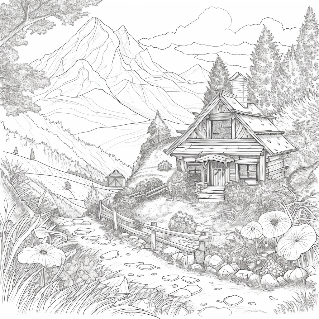 A Cozy Cottage in the Mountain Woods